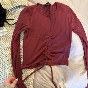Ribbed Burgundy forever 21 top